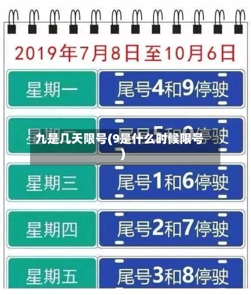 九是几天限号(9是什么时候限号)-第2张图片