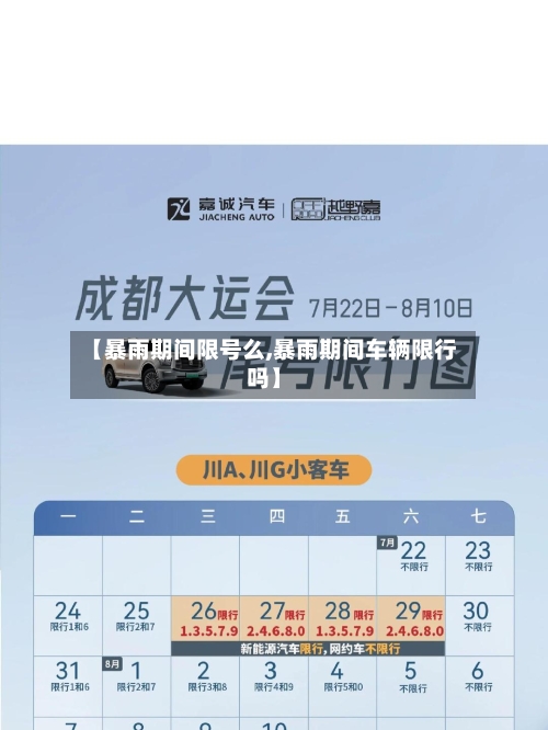 【暴雨期间限号么,暴雨期间车辆限行吗】