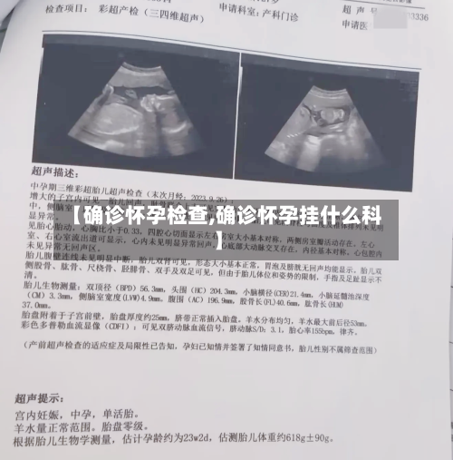 【确诊怀孕检查,确诊怀孕挂什么科】