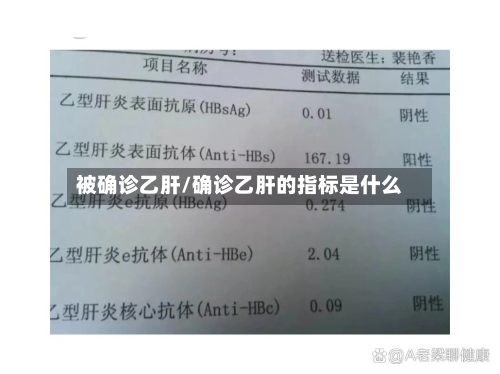 被确诊乙肝/确诊乙肝的指标是什么-第2张图片