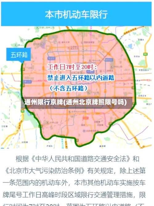 通州限行京牌(通州北京牌照限号吗)