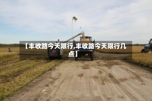 【丰收路今天限行,丰收路今天限行几点】-第2张图片