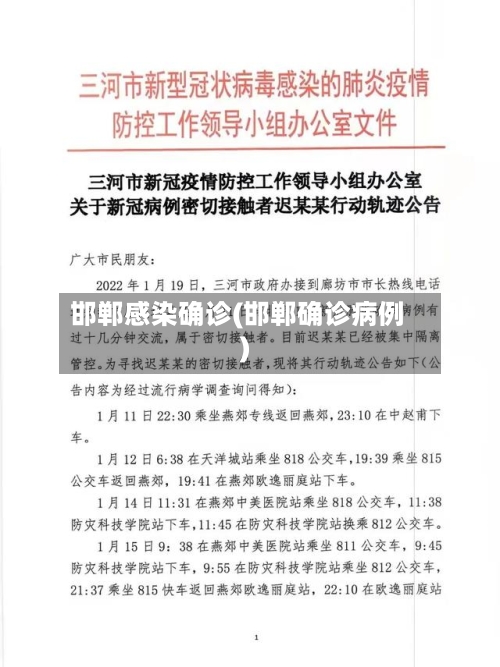 邯郸感染确诊(邯郸确诊病例)