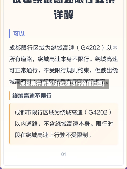 成都限行的路段(成都限行路段地图)
