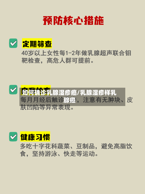 如何确诊乳腺湿疹癌/乳腺湿疹样乳腺癌