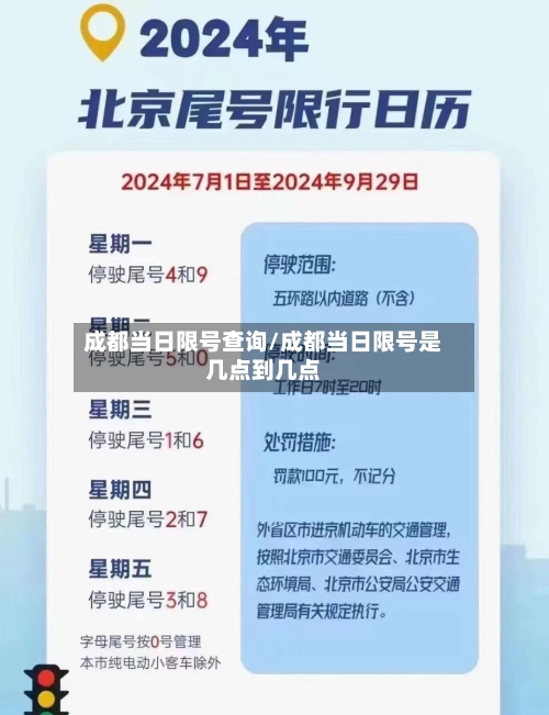 成都当日限号查询/成都当日限号是几点到几点-第2张图片