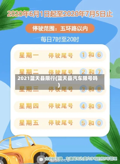 2021蓝天县限行(蓝天县汽车限号吗)-第2张图片