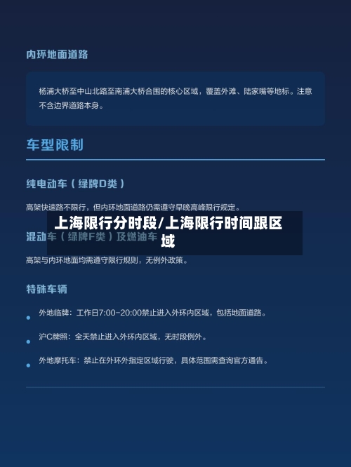 上海限行分时段/上海限行时间跟区域-第3张图片