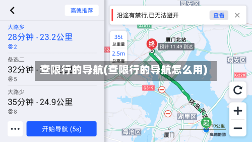 查限行的导航(查限行的导航怎么用)-第2张图片