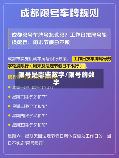 限号是哪些数字/限号的数字