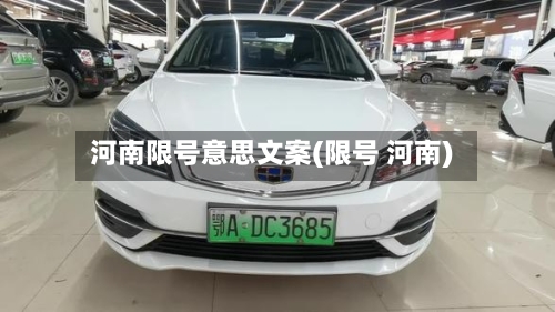 河南限号意思文案(限号 河南)-第2张图片