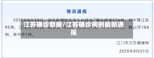 江苏确诊数据/江苏确诊病例最新通报