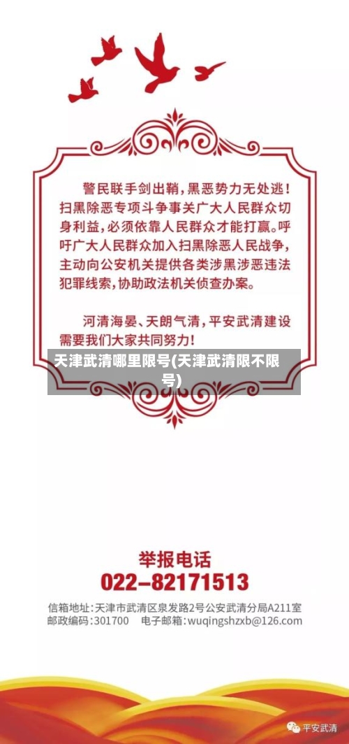 天津武清哪里限号(天津武清限不限号)-第2张图片