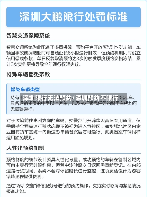 深圳限行无法预约/深圳预约不限行-第3张图片