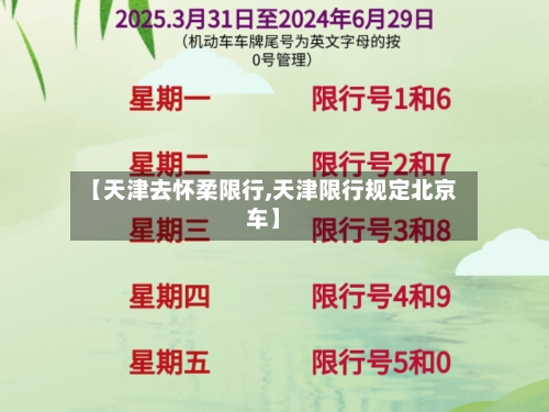 【天津去怀柔限行,天津限行规定北京车】-第3张图片