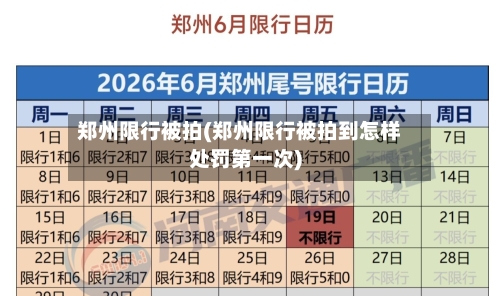 郑州限行被拍(郑州限行被拍到怎样处罚第一次)-第3张图片