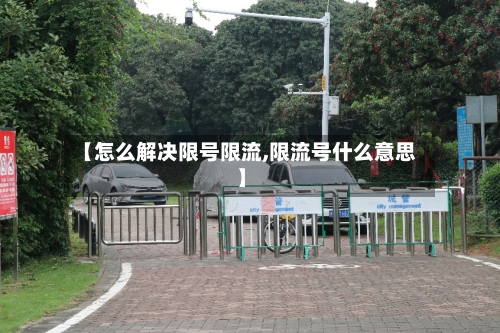 【怎么解决限号限流,限流号什么意思】-第2张图片