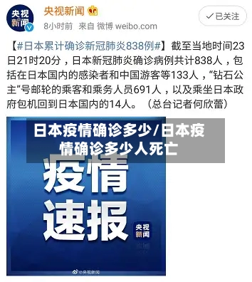日本疫情确诊多少/日本疫情确诊多少人死亡-第2张图片