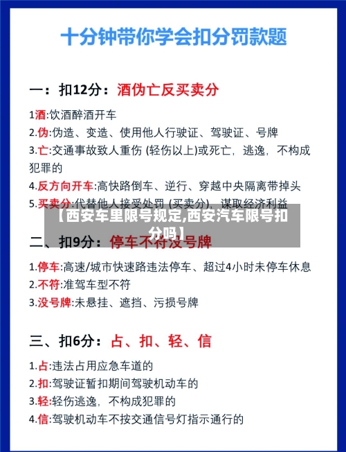 【西安车里限号规定,西安汽车限号扣分吗】-第3张图片