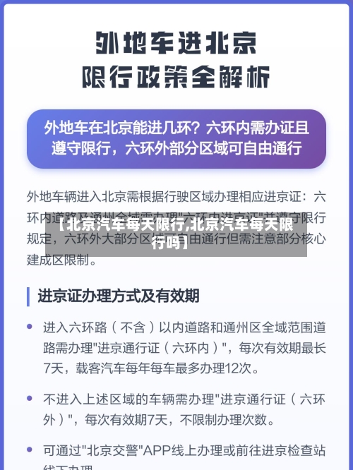 【北京汽车每天限行,北京汽车每天限行吗】