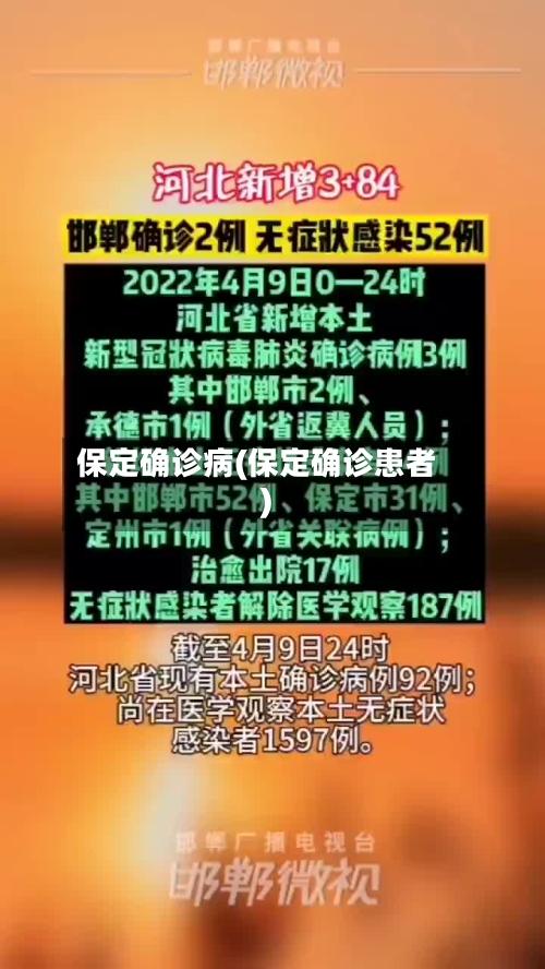 保定确诊病(保定确诊患者)