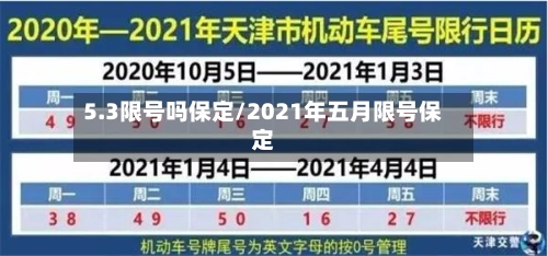 5.3限号吗保定/2021年五月限号保定-第2张图片