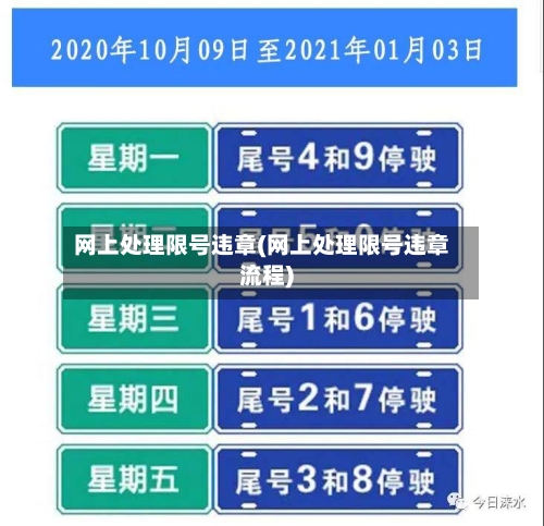 网上处理限号违章(网上处理限号违章流程)-第3张图片