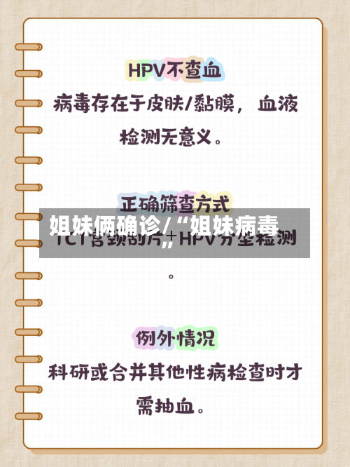 姐妹俩确诊/“姐妹病毒”-第3张图片