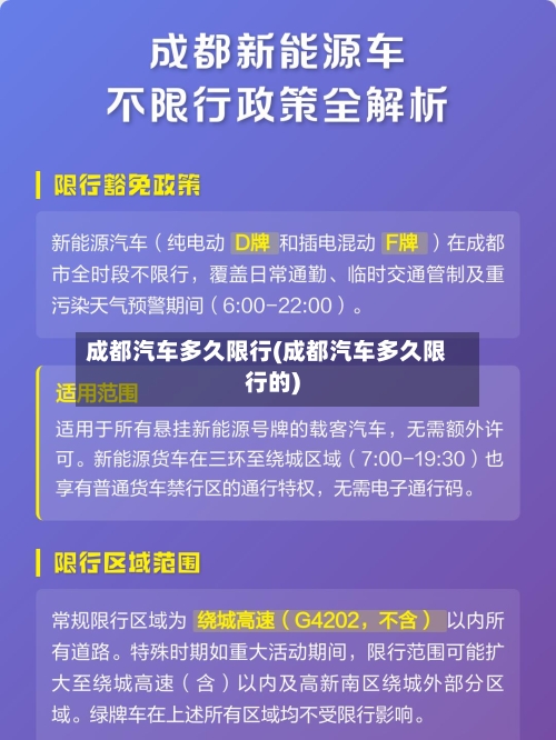 成都汽车多久限行(成都汽车多久限行的)