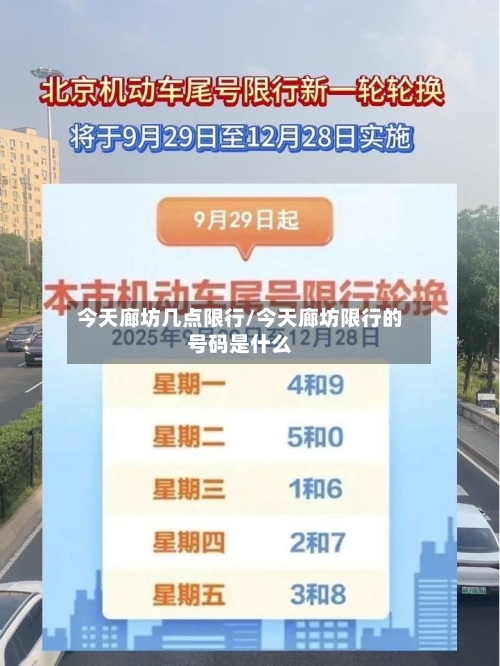 今天廊坊几点限行/今天廊坊限行的号码是什么