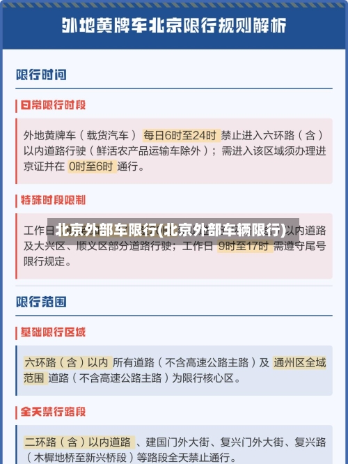北京外部车限行(北京外部车辆限行)-第3张图片