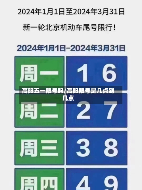 高阳五一限号吗/高阳限号是几点到几点-第2张图片