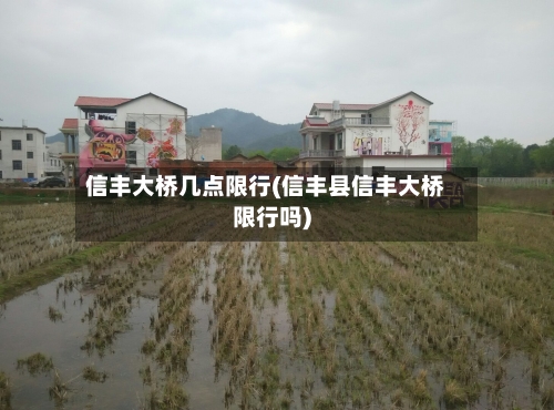 信丰大桥几点限行(信丰县信丰大桥限行吗)