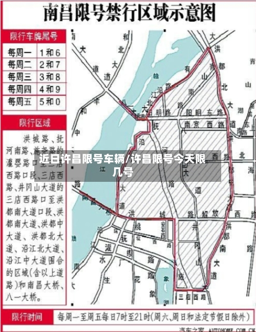 近日许昌限号车辆/许昌限号今天限几号