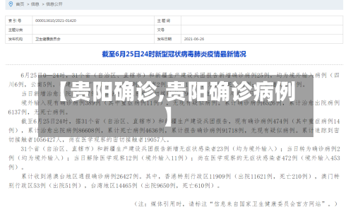 【贵阳确诊,贵阳确诊病例】-第2张图片