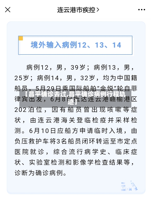 【昌平确诊去过,昌平确诊病例行程轨迹】-第2张图片
