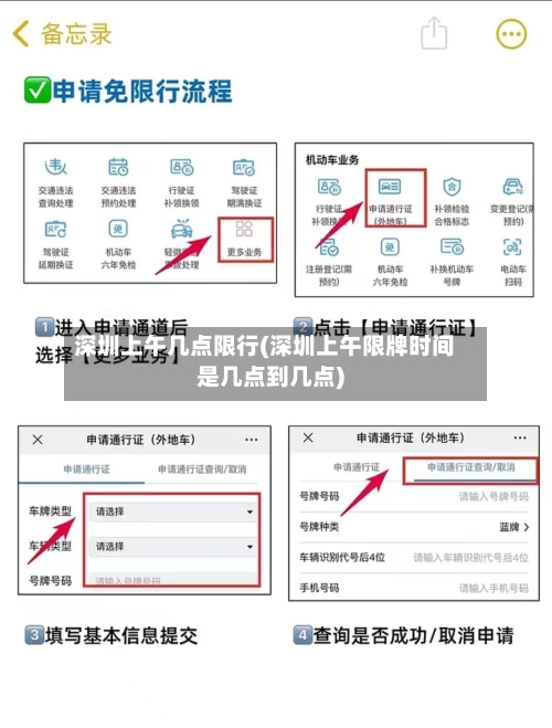 深圳上午几点限行(深圳上午限牌时间是几点到几点)