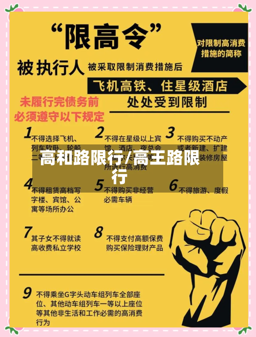 高和路限行/高王路限行-第2张图片