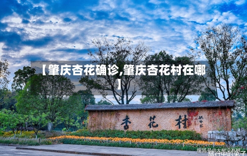 【肇庆杏花确诊,肇庆杏花村在哪】