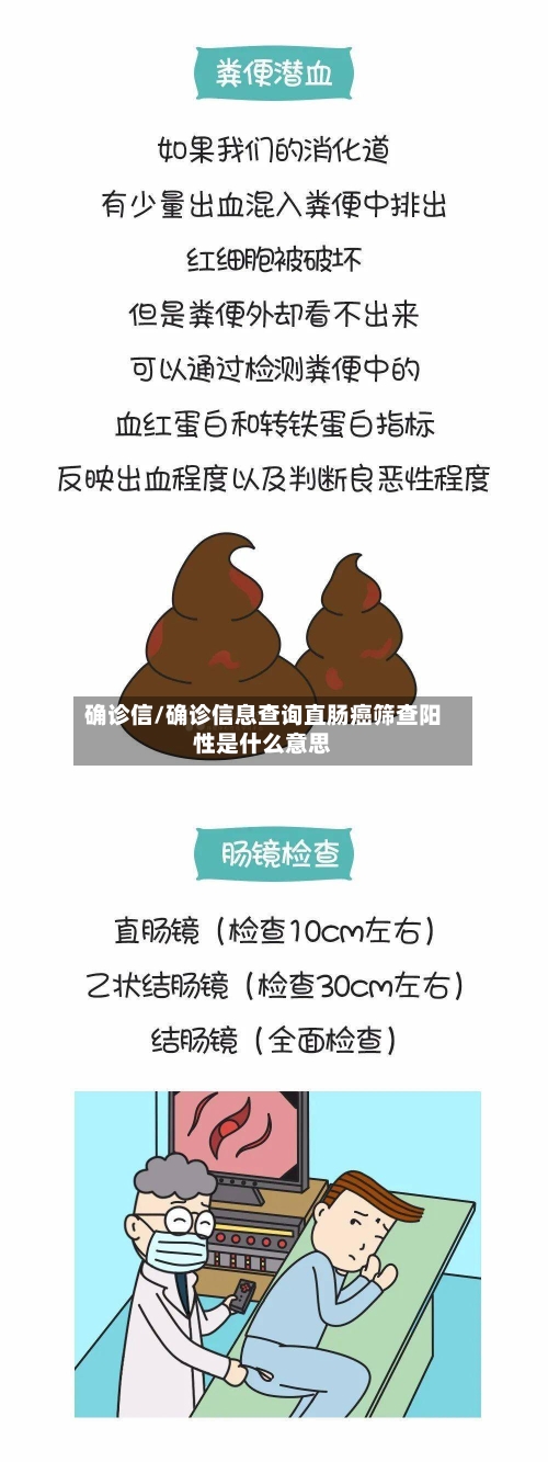 确诊信/确诊信息查询直肠癌筛查阳性是什么意思