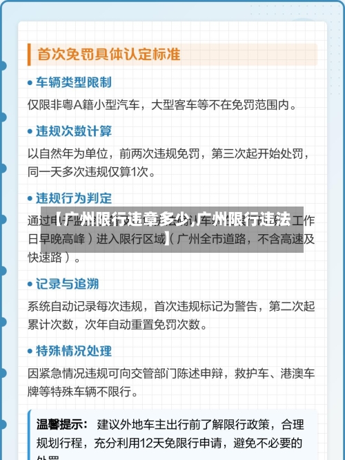 【广州限行违章多少,广州限行违法】-第3张图片