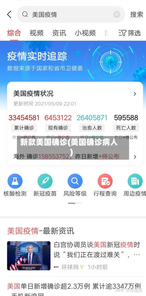 新款美国确诊(美国确诊病人)