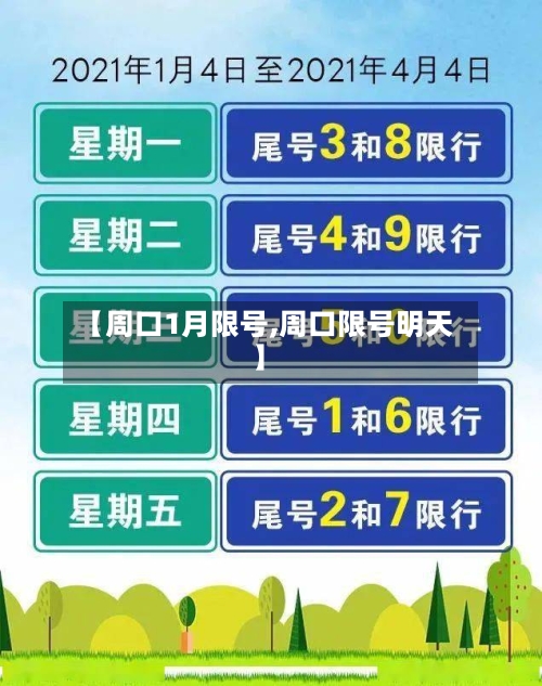 【周口1月限号,周口限号明天】