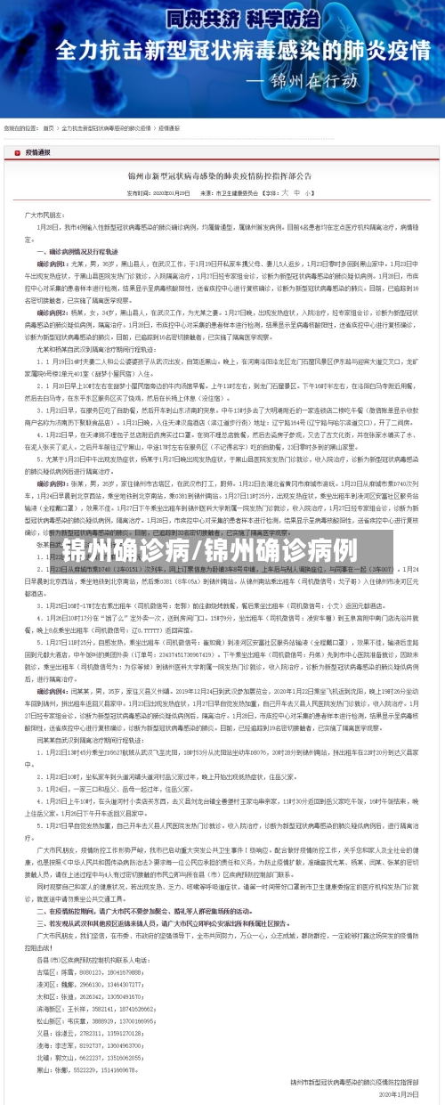 锦州确诊病/锦州确诊病例-第2张图片