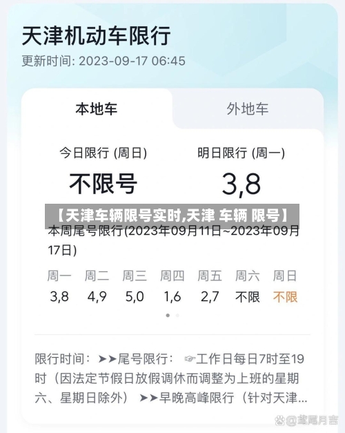 【天津车辆限号实时,天津 车辆 限号】