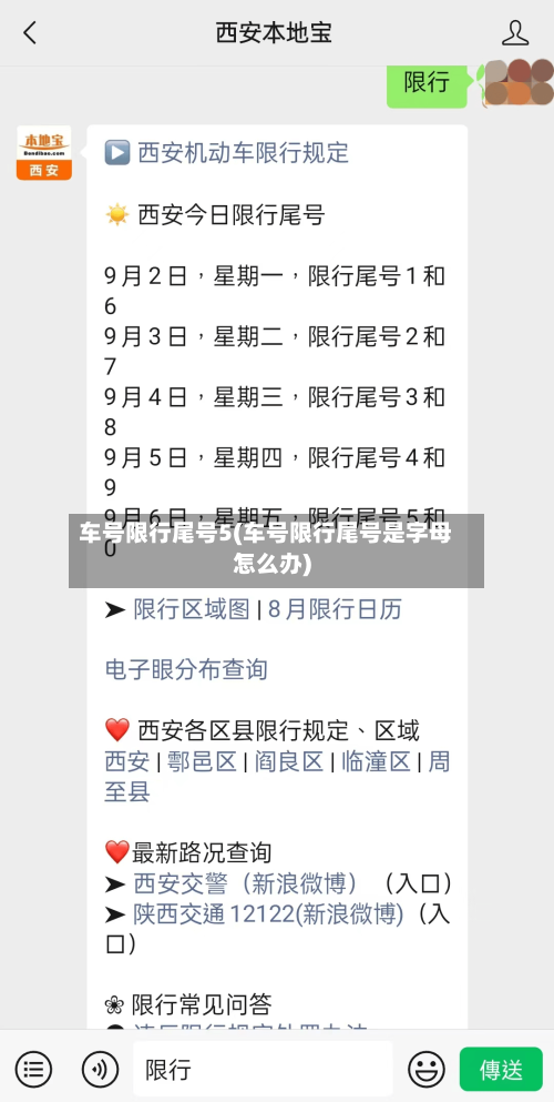 车号限行尾号5(车号限行尾号是字母怎么办)-第3张图片