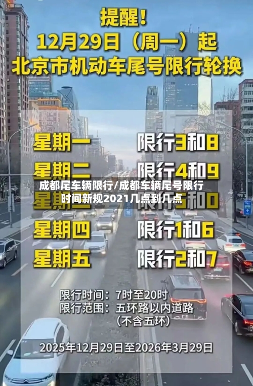 成都尾车辆限行/成都车辆尾号限行时间新规2021几点到几点