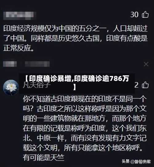 【印度确诊暴增,印度确诊逾786万】-第2张图片