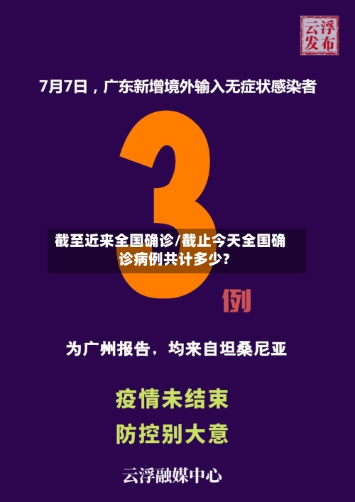 截至近来全国确诊/截止今天全国确诊病例共计多少?-第3张图片