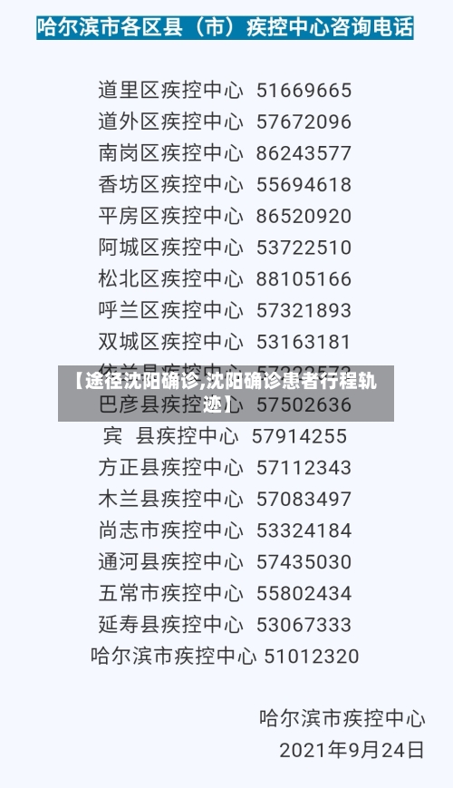 【途径沈阳确诊,沈阳确诊患者行程轨迹】-第3张图片